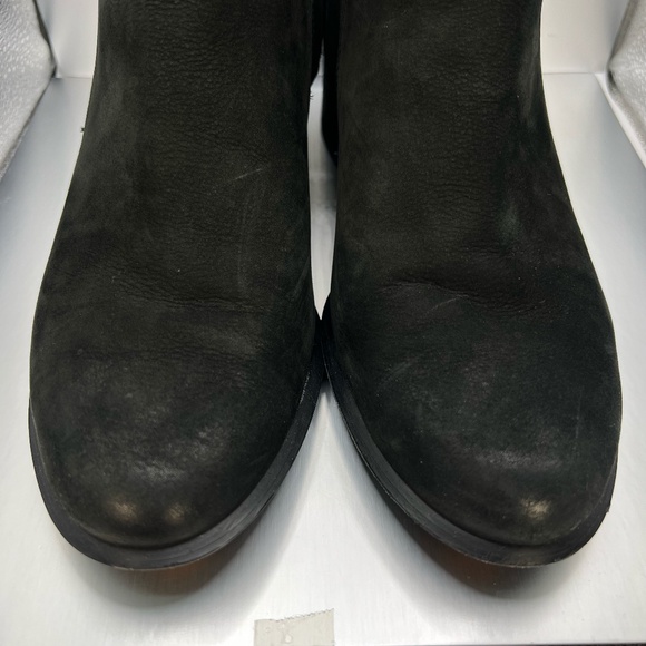 Vionic Sienna Suede Ankle Boots Leather Waterproof Black Buckle Women's Size 7.5 - Picture 6 of 10